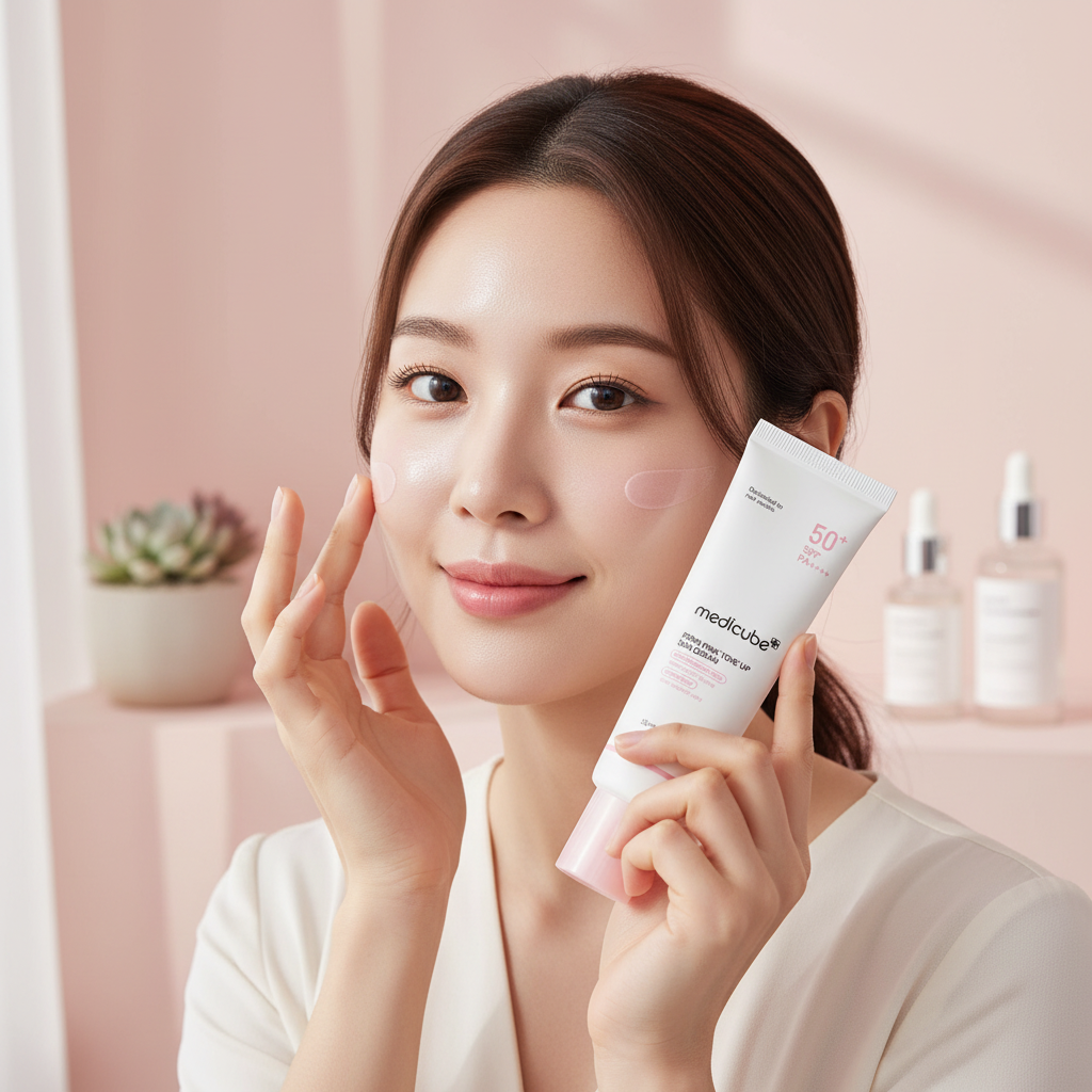 Medicube Pink Tone Up - Lifestyle K-Beauty
