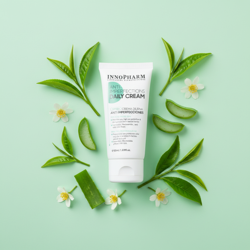 InnoPHARM Anti-Imperfections Daily Cream - Flat lay vert