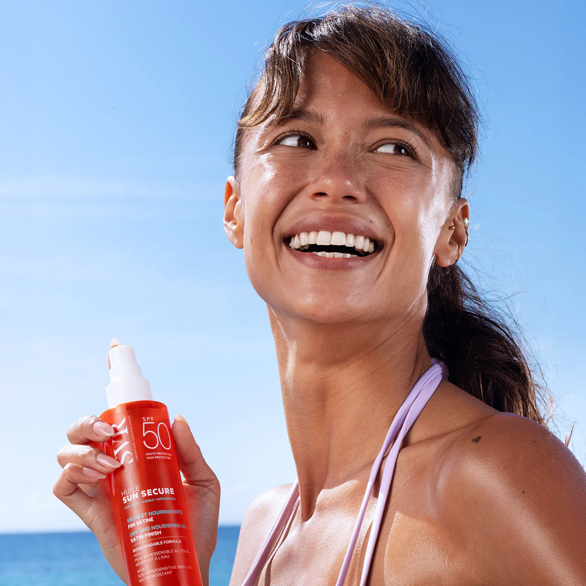 SVR Sun Secure Huile Nourishing Sun Oil SPF 50 — Biodegradable, Water-Resistant 200ml