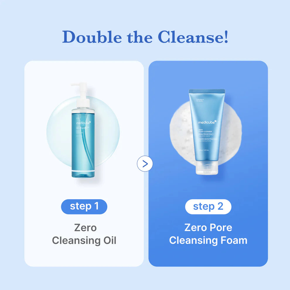 Medicube+ Zero Pore Cleansing Foam - how to use morning and night