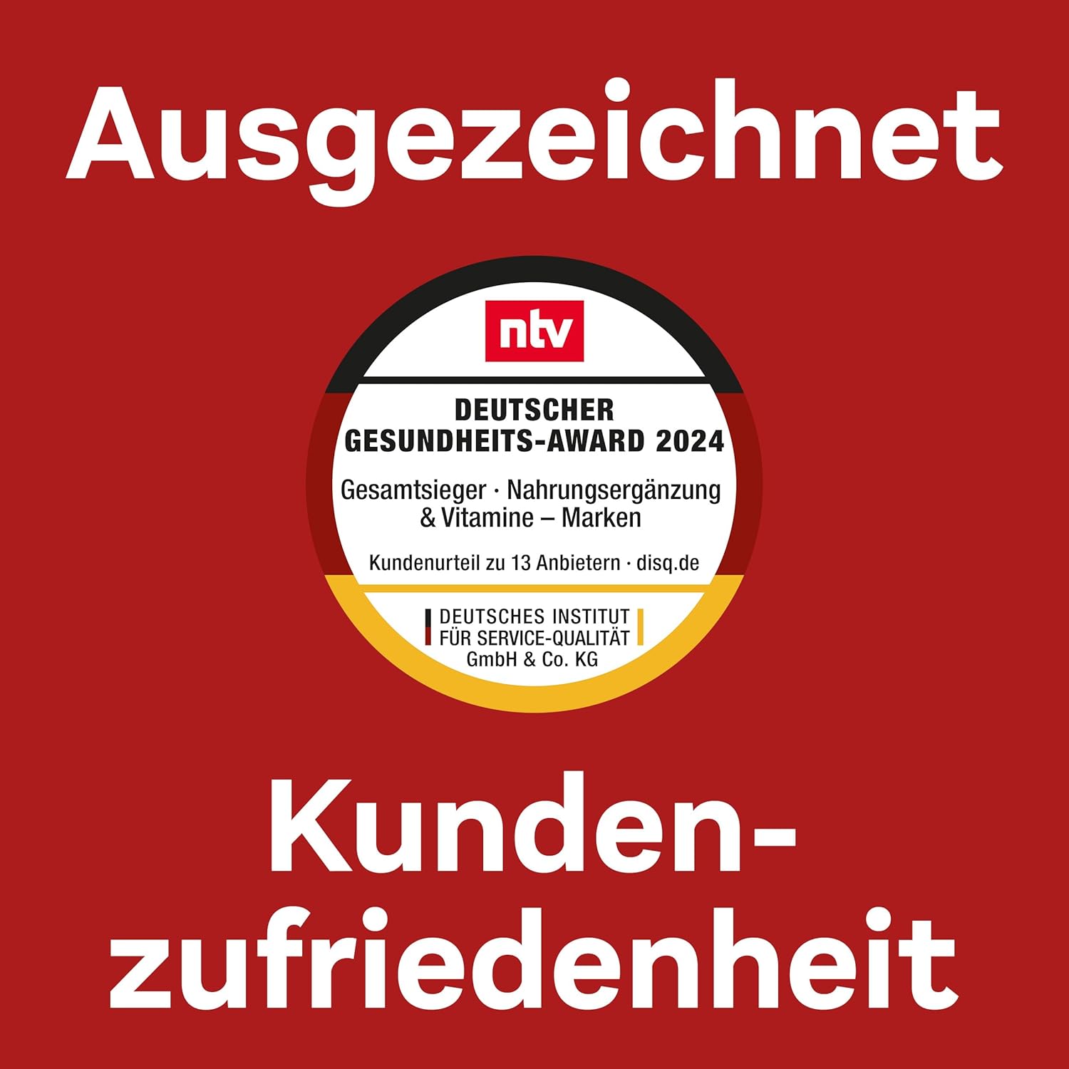 Doppelherz — Deutscher Gesundheits-Award 2024 ntv DISQ Gesamtsieger Nahrungsergänzung Vitamine Marken Kundenzufriedenheit