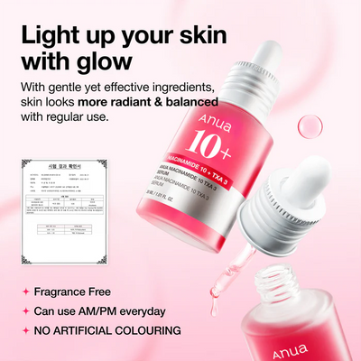 Anua Niacinamide 10+ TXA 4 Serum - Powerful Trio 10% Niacinamide 4% TXA 2% Arbutin Ceramide