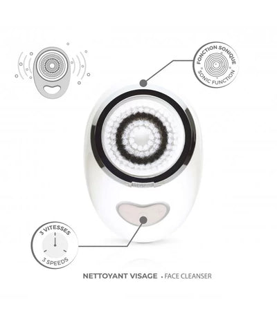 HQ Beauté Sonic Nomad Face Brush — Waterproof, 3 Speeds, USB Charging