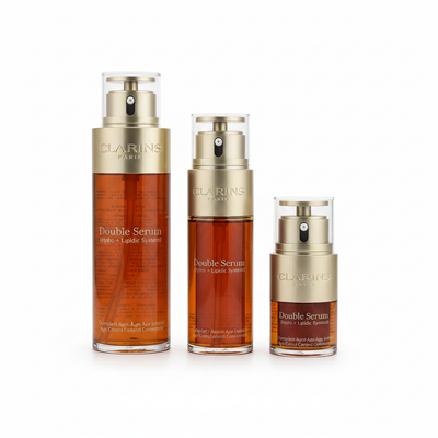 Clarins Double Serum - Studio 3 sizes white background