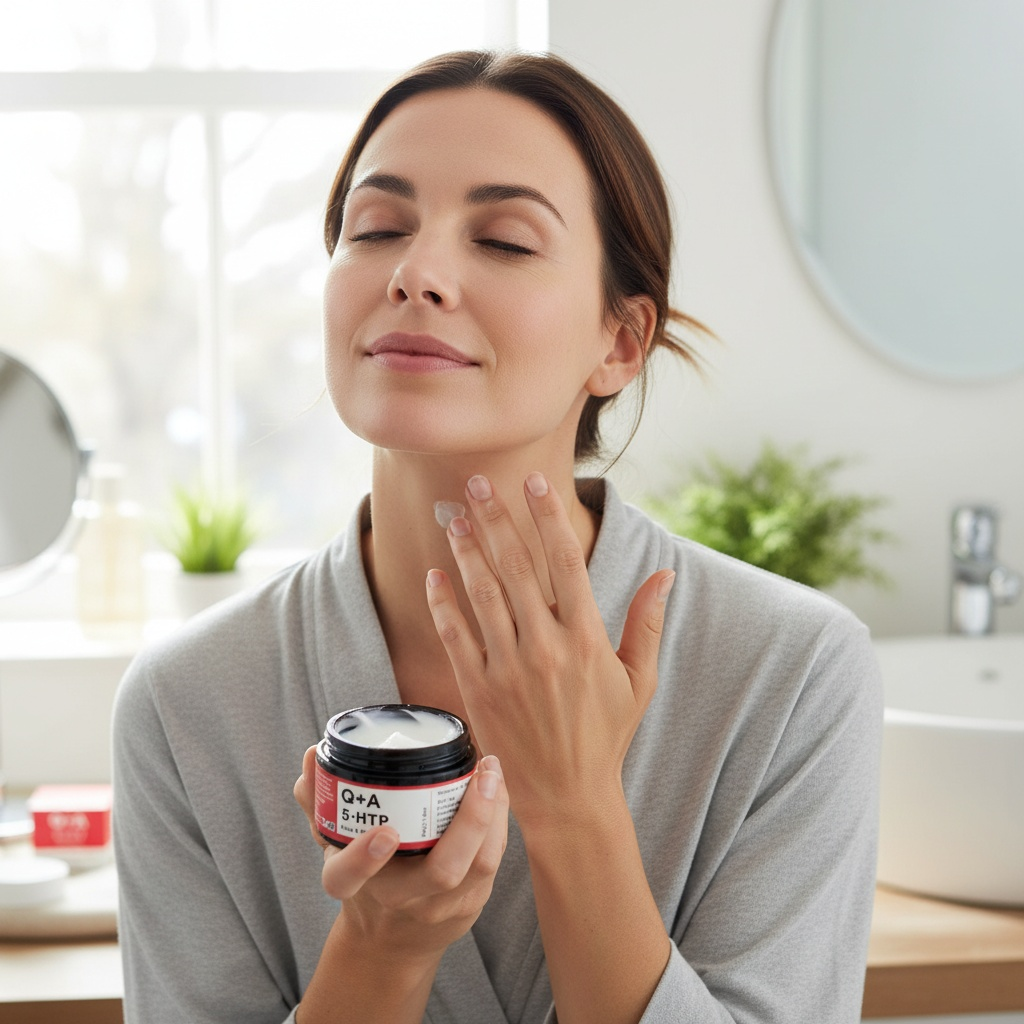 Q+A 5-HTP Face & Neck Cream — Elasticity
